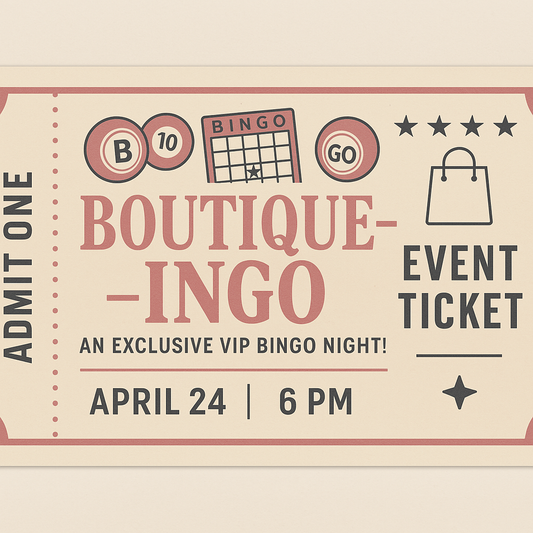 Boutique-INGO Event Ticket