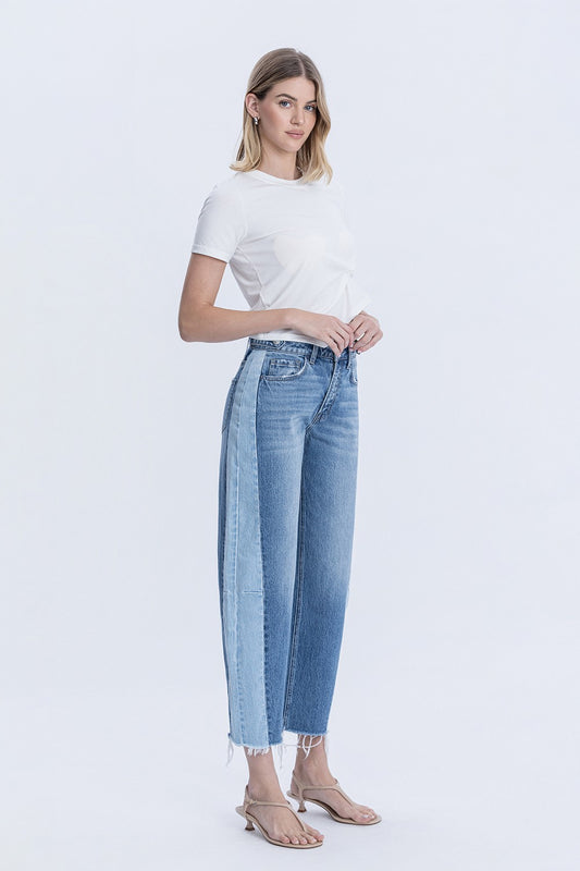 Flying Monkey Two Tone Barrel Jeans