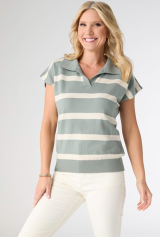Coco Carmen Heavenly Stripe Short Sleeve