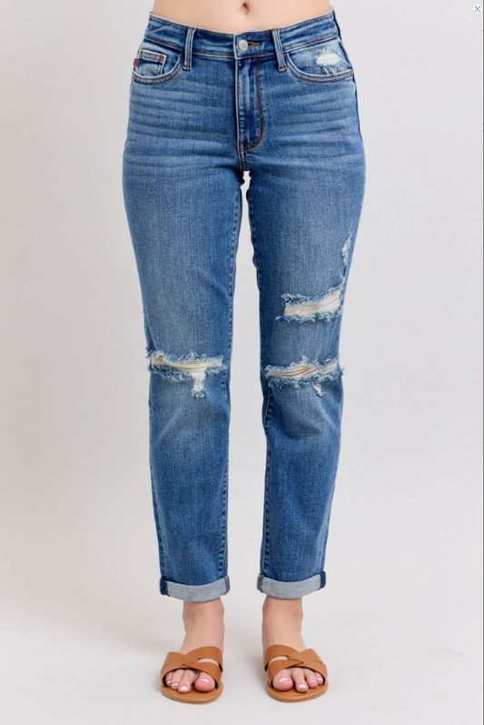 Judy Blue Distressed Boyfriend