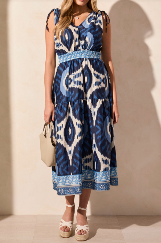 Tribal Printed Maxi Dress
