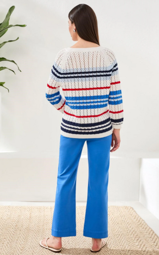 Tribal Stripped Crewneck Sweater