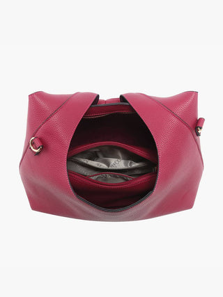 Adrianne Soft Hobo w/ Inner Bag Black