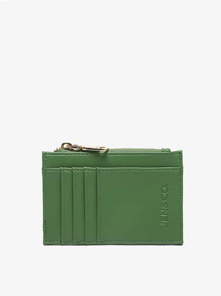 Sia Zip Card Holder Wallet – Compact Vegan Leather Dark Sage