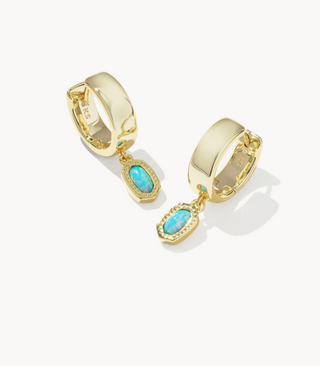 Kendra Scott Mini Ellie Blue Opal Earrings