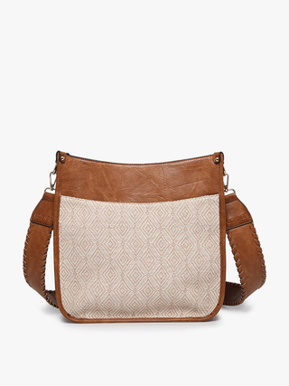 Chloe Diamond Crossbody with Guitar Strap | M1977DIA : Black
