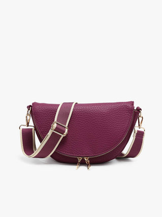 Alessandra Foldover Crescent Crossbody | M2896: Chocolate