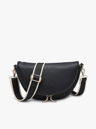 Alessandra Foldover Crescent Crossbody | M2896: Chocolate