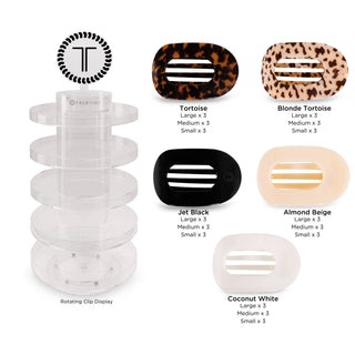 Round Flat Hair Clip Starter Pack
