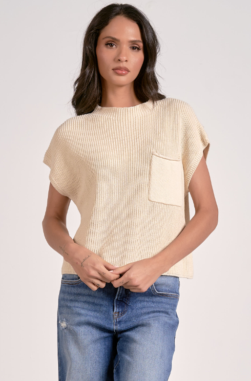 Elan Cap Sleeve Sweater