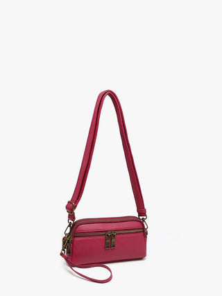 Sunny Dual Compartment Crossbody w/ Wristlet | M2887: Black