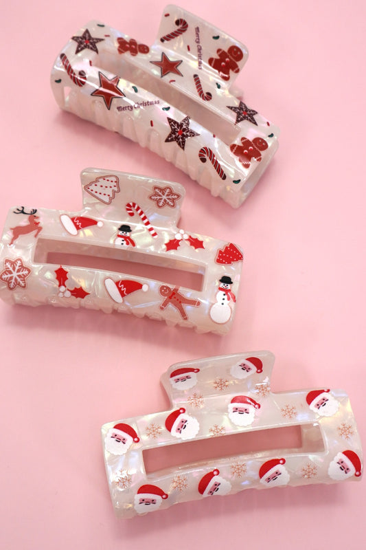 Christmas Claw Clip