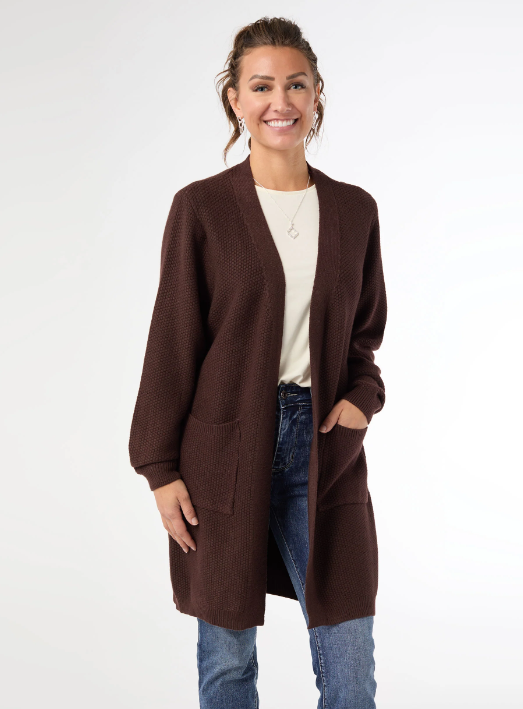 Coco Carmen Lattice Back Cardigan