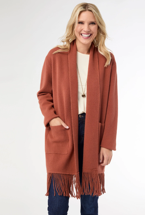 Coco Carmen Cardigan With Fringe