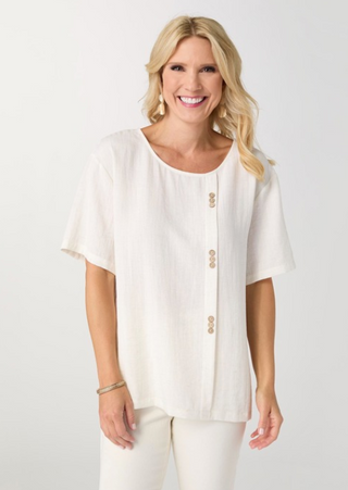 Coco Carmen Elin Linen Top