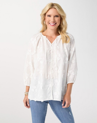 Coco Carmen Esther Embroidered Top