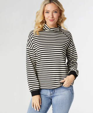 Coco Carmen Zip Collar Top