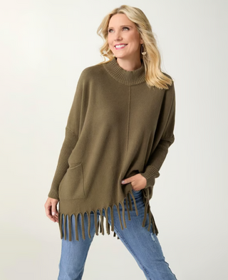 Coco Carmen Heavenly Luxe Fringe Poncho