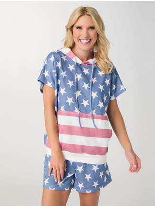 Coco Carmen Independence Day Short Sleeve Top