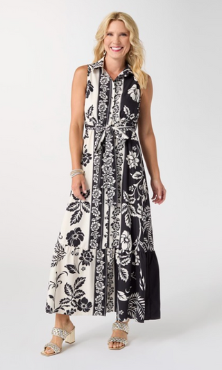 Coco Carmen Joelle Collared Maxi Dress