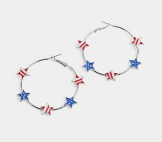 Coco Carmen Liberty Star Hoops
