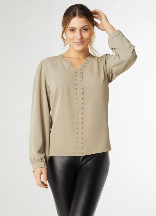 Coco Carmen V Neck Blouse