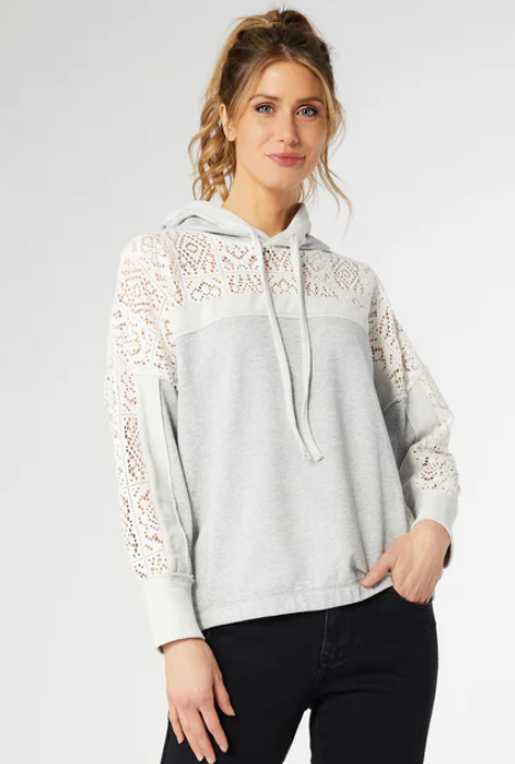 Coco Camren Lace Panel Hoodie