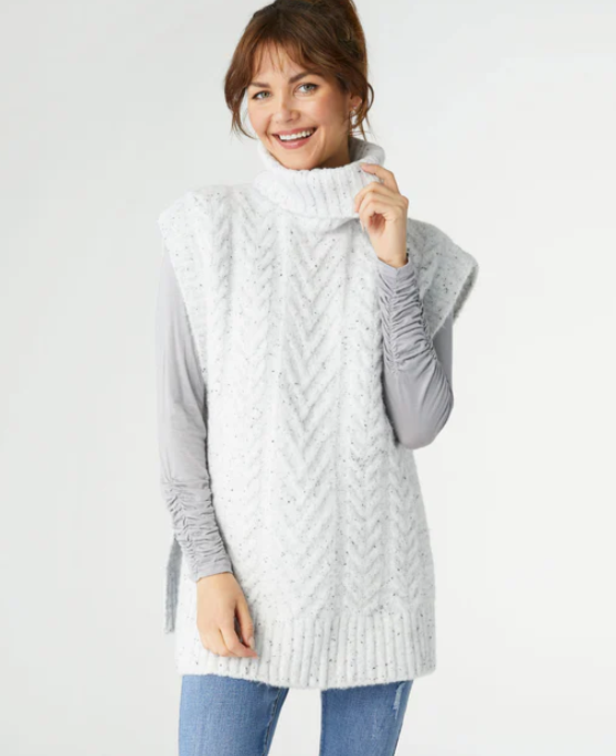 Coco Carmen Cable Knit Turtleneck Sweater