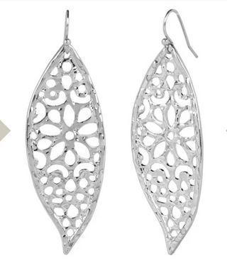 Raven Carved Out Dangle Earrings