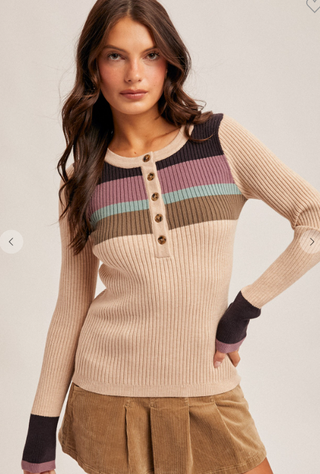 Colorblock Henley