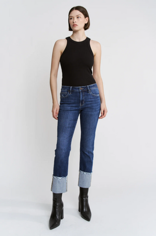 Mica Slim Cuffed Jeans
