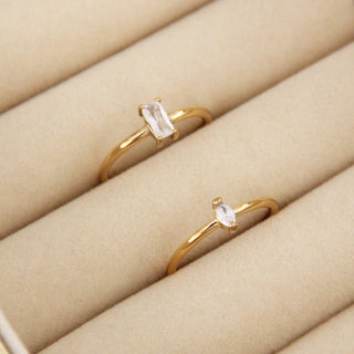 CZ Baguette or Tiny Marquise Ring: Clear / 7 / Tiny Marquise