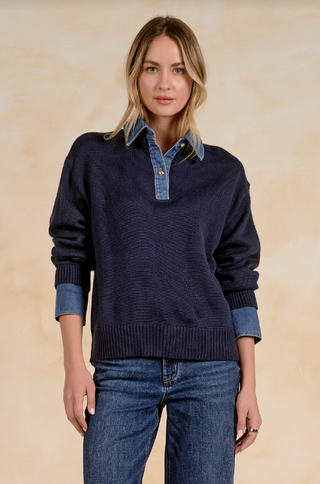 Elan Denim Collor Top