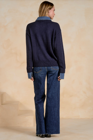 Elan Denim Collor Top