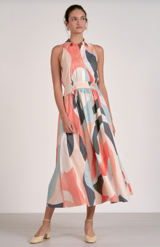 Elan Collared Maxi Dress