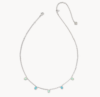 Kendra Scott Mini Elisa Silver Strand Necklace