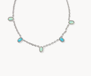 Kendra Scott Mini Elisa Silver Strand Necklace