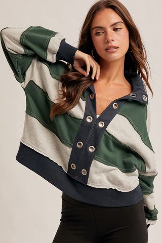 French Terry Crop Pullover
