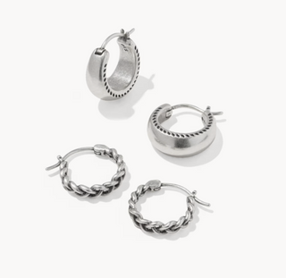 Kendra Scott Gabriella Silver Huggie Earrings