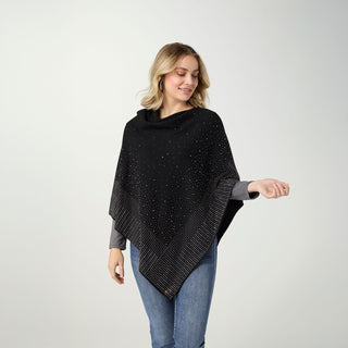 One Size - Anastasia Envelope Neck Poncho with...