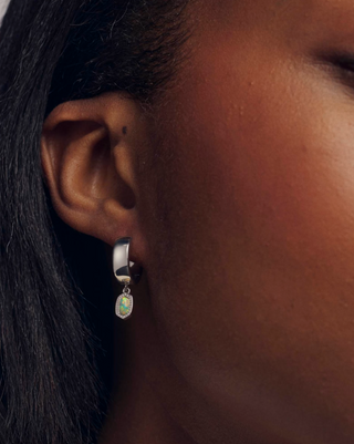 Kendra Scott Mini Ellie Green Opal Earrings