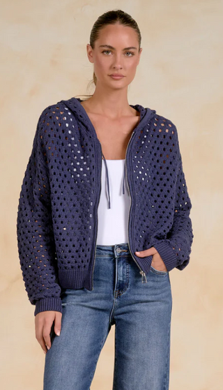 Elan Ava Hoodie Cardigan