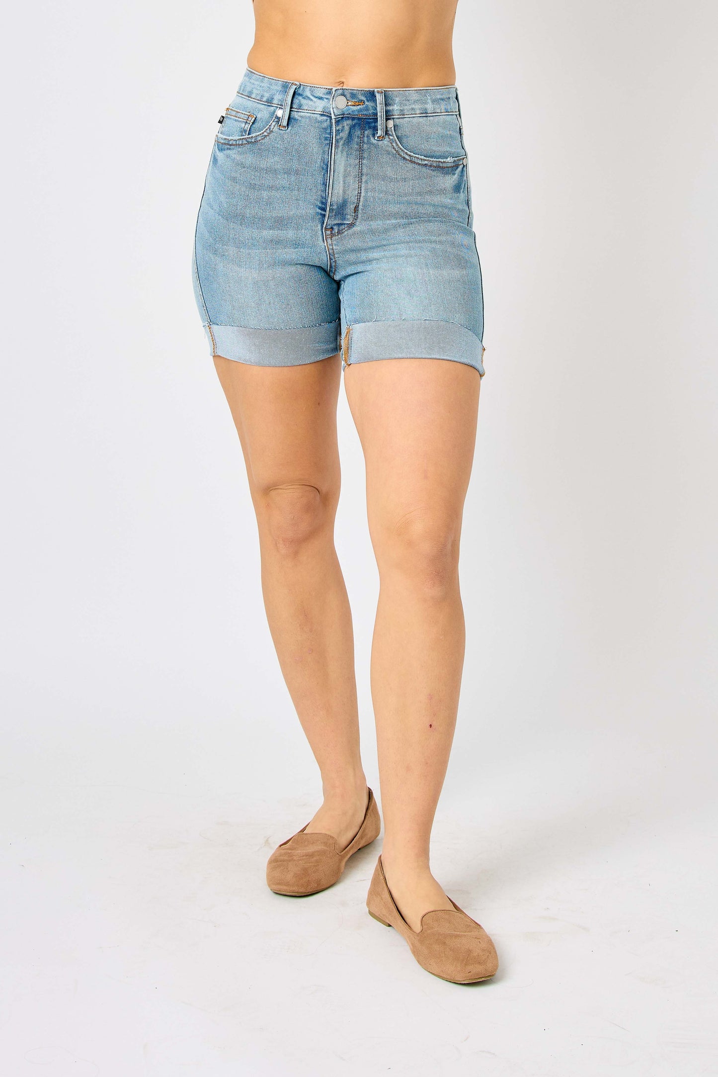 Judy Blue Tummy Control Cool Denim Shorts