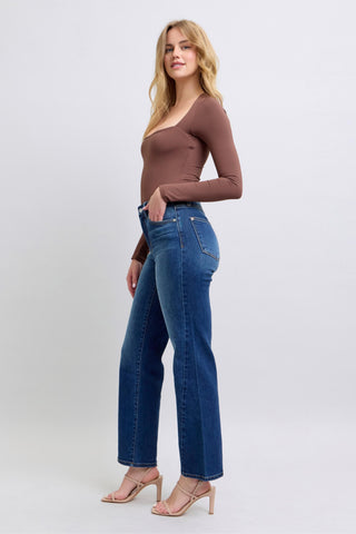 Judy Blue Side Seam Straight Leg