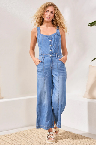 Tribal Denim Jumpsuit