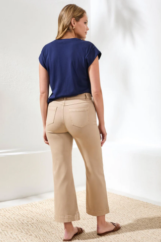 Tribal Embroidery Kick Flare Pants