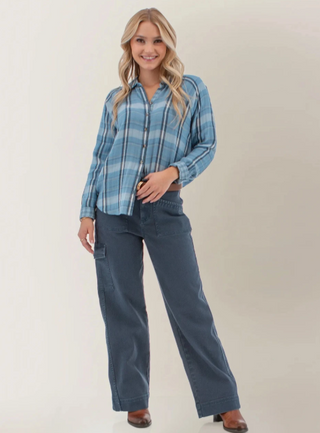 Aventura Lark Plaid Top