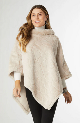 Coco Carmen Louise Faux Fur Poncho