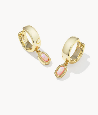 Kendra Scott Mini Ellie Pink Opal Earrings