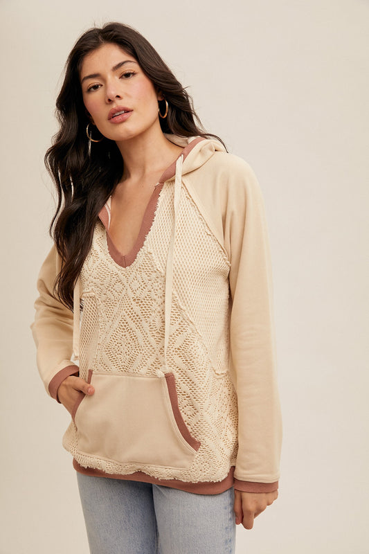 Crochet French Terry Hoodie